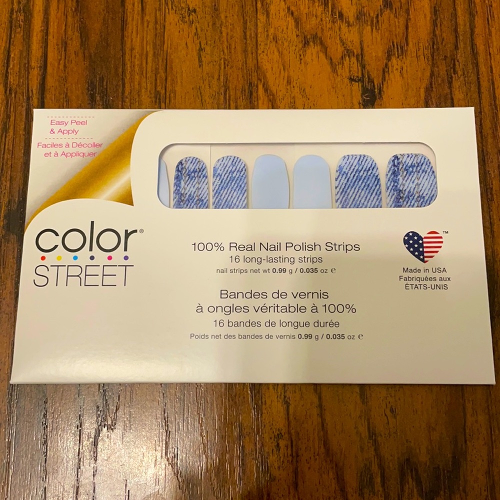 NIP Color Street Blue Jean Baby Nail Strips